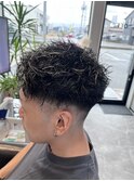 フェードスパイラルホワイトメッシュ