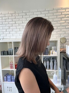 ディフィーノ 青山(DIFINO) 【DIFINO 青山】外国人風バレイヤージュ♪アッシュベージュ