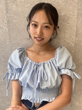 アース 三軒茶屋店(HAIR&MAKE EARTH) 三軒茶屋_レディース_セミロング_ボブ_アレンジ_ヘアセット_小顔