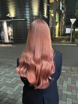 ミルクティーベージュ　韓国ヘア　ブリーチカラー