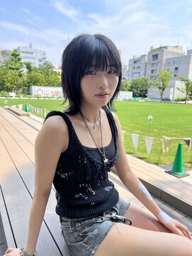 サンド 鹿児島中央(sand) @sei___sandインナーカラー/ウルフカット/鹿児島中央駅