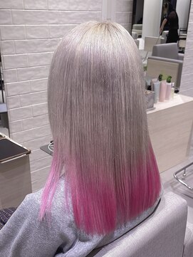 ステア ケース(stair case) ハイトーンカラー/ホワイト/ホワイトベージュ/ピンク/裾カラー