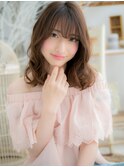 フェザーバングくせ毛風セミディくびれヘアh3越谷20代30代40代