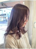 アッシュピンク/フェイスフレーミング/ニュアンスカラー/透明感