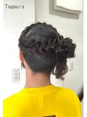 体育祭、球技大会、文化祭、高校生ヘアメ☆編み込みサイドクラゲ