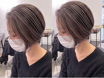 キング 高槻(K!ng)の写真/【日本各地で開催するハイライトセミナー講師がプロデュースした白髪ぼかしハイライト】＜高槻市駅＞