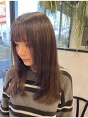ロングレイヤー大人可愛い透明感立体感ナチュラルカラー20代30代