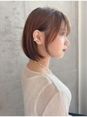 Say.丸みショートボブミルクティーアッシュレイヤーボブ表参道