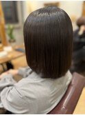 髪質改善ストレート×ミディアムボブ