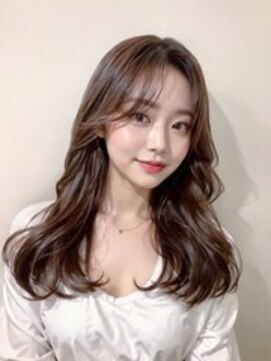 ルエラ 彦根(Luela) 韓国風サイドバング×ラテブラウン