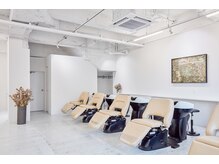 リベッタ(Ribetta)の雰囲気（フルフラットのシャンプー台で贅沢な癒しの時間をご体感ください）