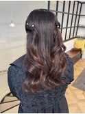 ハーフツイン ハーフアップ 結婚式ヘアセット  巻き髪