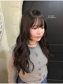 レイヤーカット×アッシュブラウン