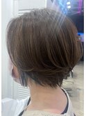 大人ショート×インナーネイビー