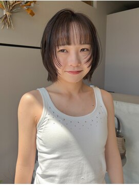 ニール(niil) 【REINA】オリーブブラウン×ボブレイヤー/顔周りレイヤー