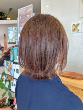 キュウヘアー(KYUU HAIR) レイヤーボブ×ベージュ系カラー