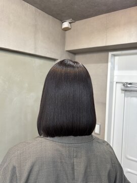 ファビ 渋谷(Fab) くびれヘア/暗めカラー/アプリコットオレンジ/縮毛矯正