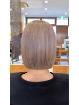 ラ ポルト ドゥ サワ(La Porte de SAWA)&nbsp;長野市美容室/秋ハイトーン×透明感ミルクティーベージュ