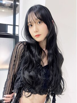 アルバム 池袋(ALBUM) グレージュロング暗めカラー韓国ヘア顔周りレイヤー_F1139