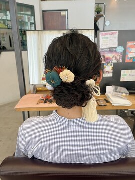 ジュノ イオンモール香椎浜店(Juno) 前撮りシニヨンヘア