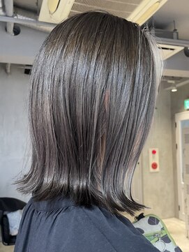 エリマ 調布(elima) 調布ストレートパーマ レイヤーボブウルフショートベージュ