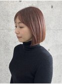 ヘイリーボブ×コーラルオレンジカラー