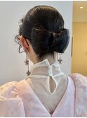 ジェニちゃん風　リボンアレンジ　ロングヘアセット/