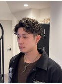 メンズパーマ/スパイラル/メッシュ/刈り上げ