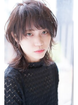 トップシェイプ(TOP SHAPE) エアリーショートウルフレイヤー小顔効果