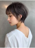 大森/ダークパープル/ナチュラルショート/ミルクブラウン/夏