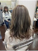 ハイライト すそピンク