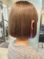 アクアオモテサンドウ(ACQUA omotesando)&nbsp;△ブリーチありミルクティーベージュ顎下ボブ肩上ボブヘア