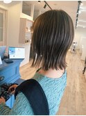 外ハネスタイル