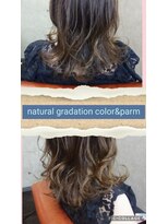 ヘアーコントライブルーム 魅人(Hair contrive room MEIREN)&nbsp;・波ゆるパーマ&グラカラー