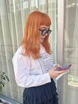 シィーム(cime) オレンジカラー オレンジ ブリーチカラーオレンジ