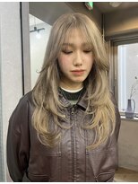 ジーナ(XENA)&nbsp;グレーベージュ×レイヤーロング×渋谷