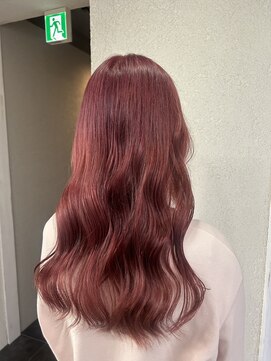 アジールヘア 所沢プロペ通り店(agir hair) エアリーロング美髪ピンクブラウンブリーチ所沢練馬