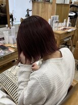 メアリー バイ メリー(marry by merry)&nbsp;【立町メアリーバイメリー】☆ピンク×切りっぱなしボブ☆