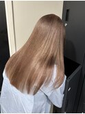 7896グレージュ3Dハイライトグラデーション韓国ストレート