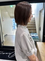 オーシャン(Ocean)&nbsp;［Ocean Hair&Life 水田］切りっぱなしボブ×ベージュ系カラー☆