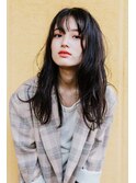 ダークラベンダーアッシュ×大人ウェーブ