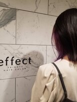 エフェクト 横浜(effect) 外はねStyle+インナーカラー(パープル)