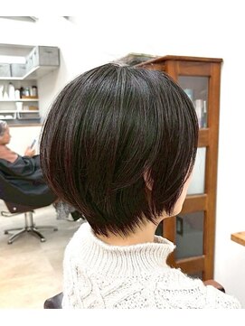 ティーシースペース 元住吉店(T.C.SPACE) 丸みショート × ダークブラウン