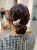 大人かわいいヘアセット