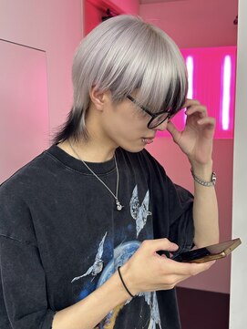 ダズリングディア(Dazzling Deer) 前髪インナー/ホワイトシルバー/シルバー/Men'shair