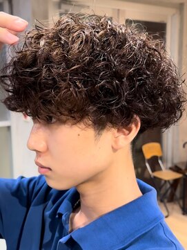 フィフスパーク(fifth PARK) 渋谷プードルパーマ強めパーママッシュウルフメンズカット20代