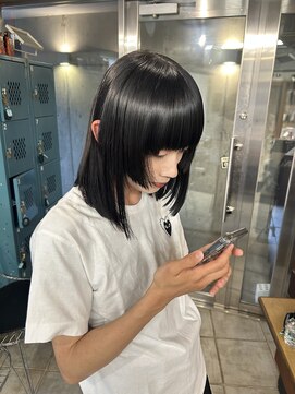 ギフトサニーサイド(gift sunny side) 長めのメンズボブ＊姫カット