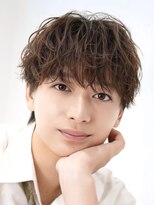 オーシャントーキョー ウエスト(OCEAN TOKYO WEST) シャドウパーマ波巻きパーマラウンドマッシュシースルー