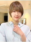 ワイドバングレイヤーショートレイヤーボブレイヤー丸みショート