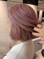 ステア ケース(stair case)&nbsp;白髪が多い方ならではなダブルカラー　ピンクベージュ